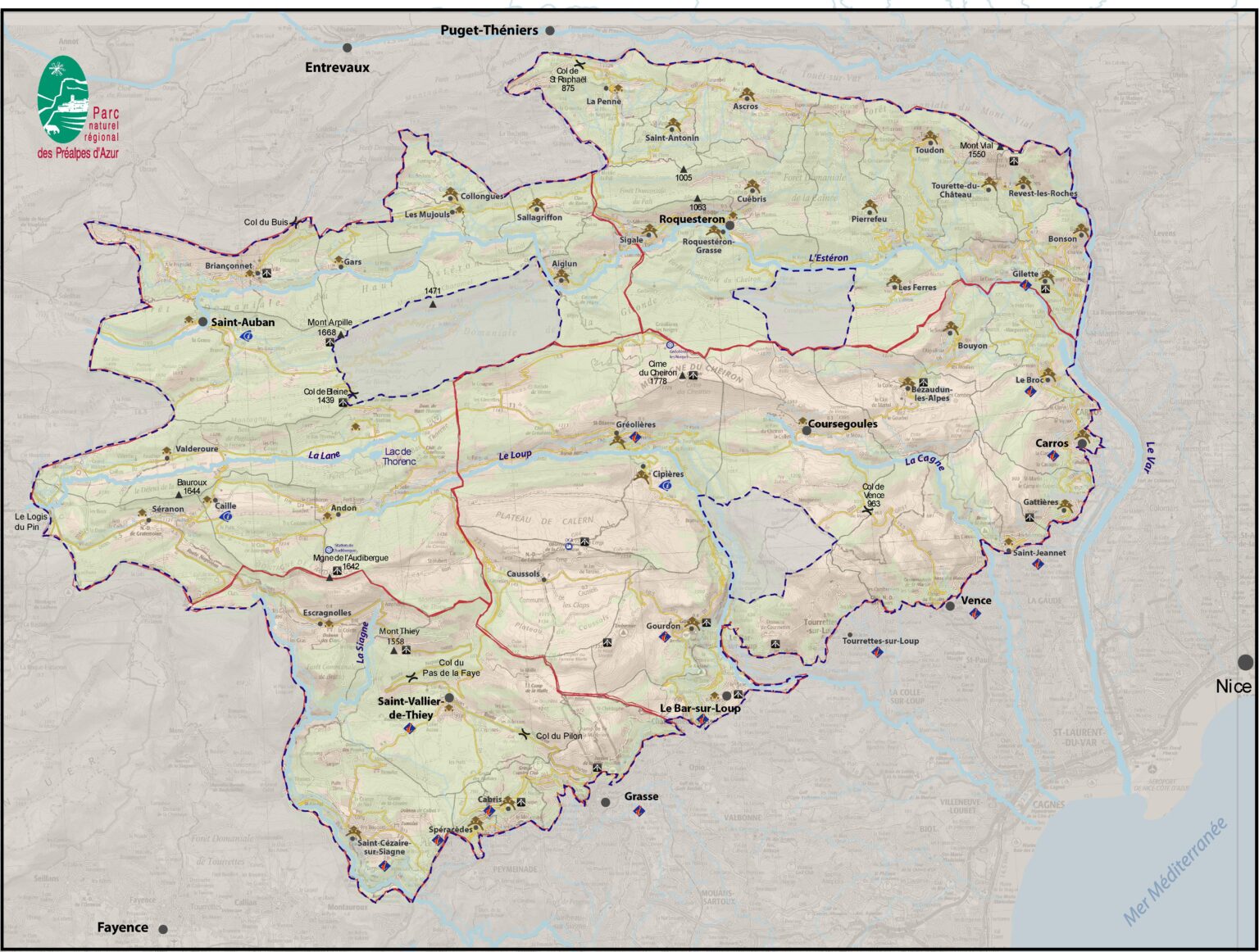 Carte du perimètre du PNR - Conseil de Développement du Parc naturel ...