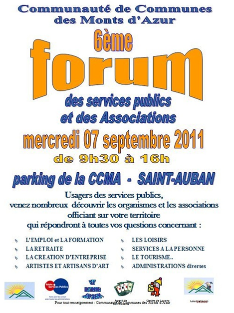 Forum des services publics et des associations à Saint-Auban