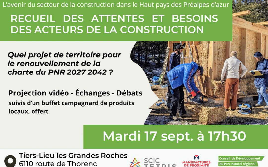 Atelier participatif : recueil des attentes et besoins des acteurs de la construction